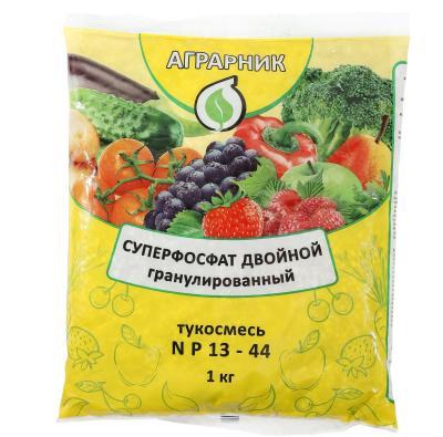 Удобрение Суперфосфат двойной гранулир. тукосмесь N P 13-44 1кг А в интернет гипермаркете «Планета Лета». Фото