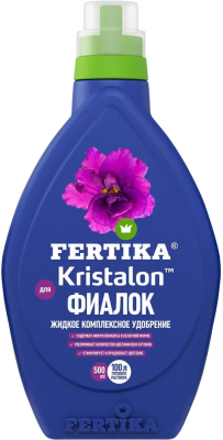 Удобрение Фертика Кристалон для Фиалок жидкий, 500 мл в интернет гипермаркете «Планета Лета». Фото
