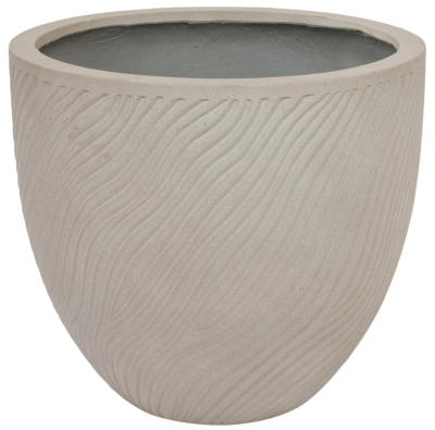 Кашпо Nobilis Marco "Sand Waves sandy beige Round" (файкостоун), D50хH44,5 см Уценка!!! в интернет гипермаркете «Планета Лета». Фото