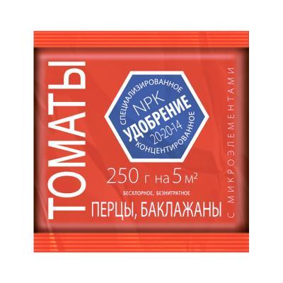Удобрение для томатов, перцев, баклажан У ВСЕХ АГРОУСПЕХ с микроэл., минеральное 0,25кг в интернет гипермаркете «Планета Лета». Фото