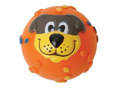 Игрушка "Мячик с мордочкой" резиновый 7см в интернет гипермаркете «Планета Лета». Фото