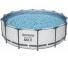 Бассейн каркасный 427х132см Steel Pro круглый,в комплекте лестница, Bestway 5612U в интернет гипермаркете «Планета Лета». Фото