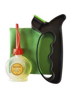 Набор для ухода за инструментом GARDMAX (точилка, масло смазочное, ткань) в интернет гипермаркете «Планета Лета». Фото